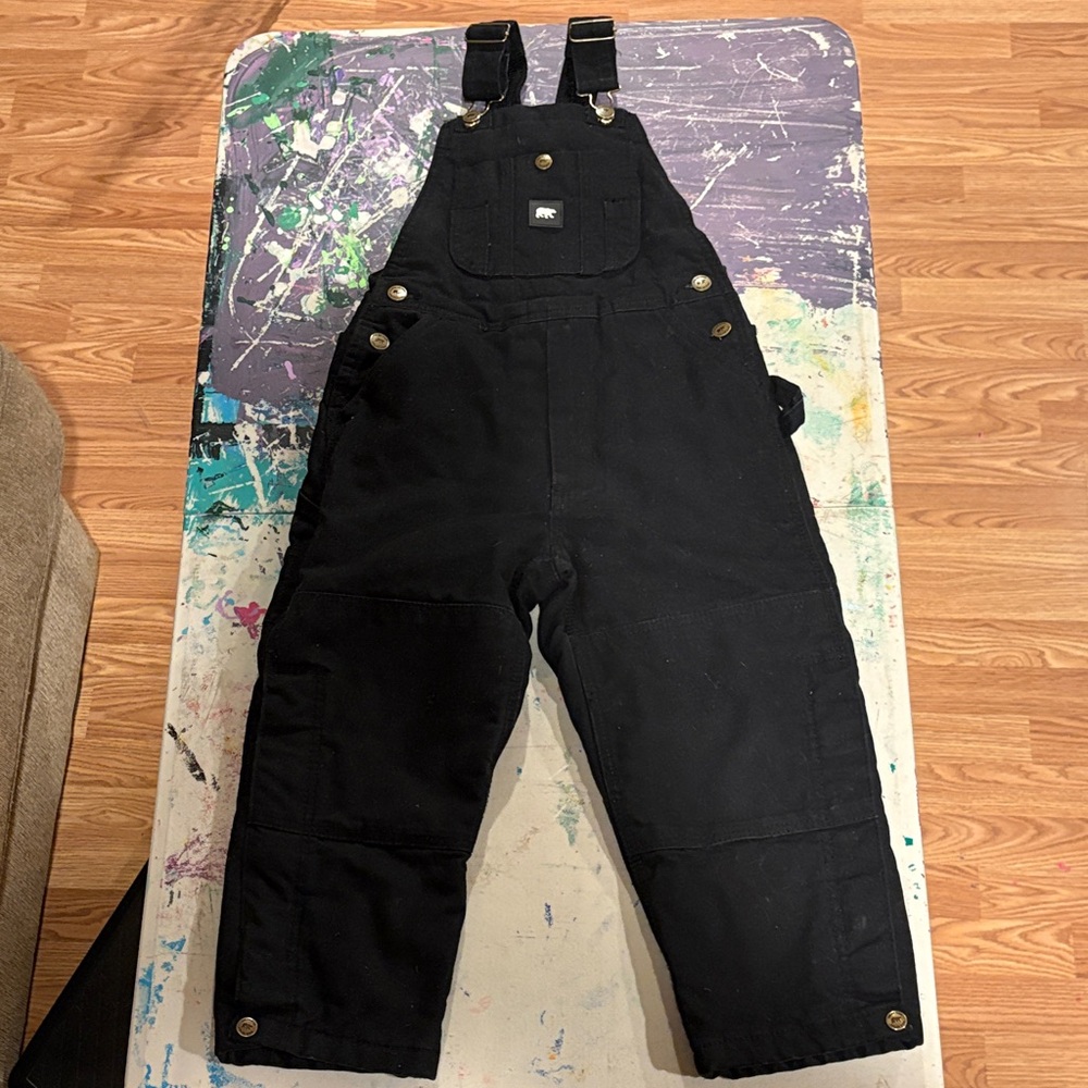 Kids polar king Black Overalls small
